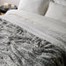 Brushed Printed Faux Fur Rabbit Blanket