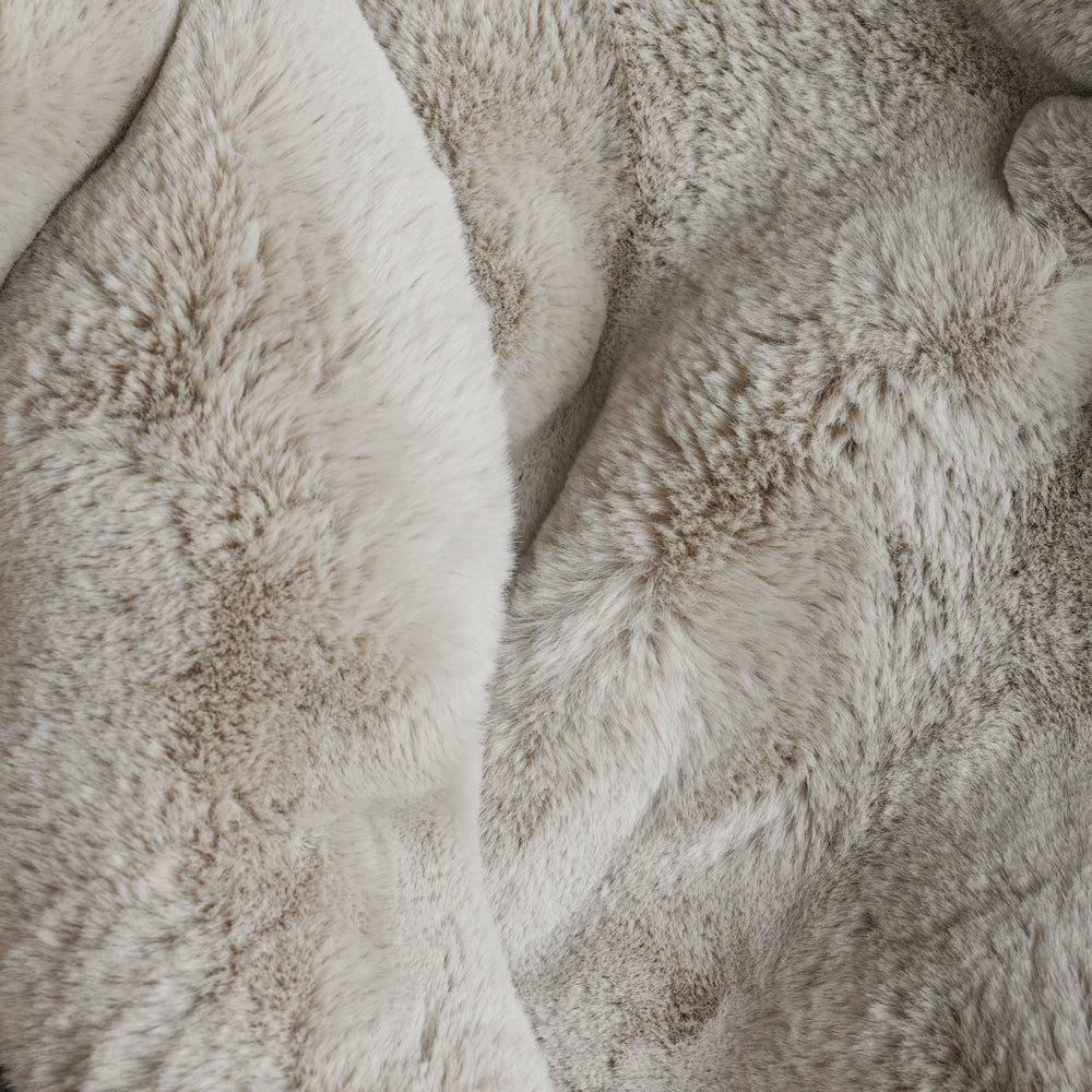 Bubble Mink Faux Fur Blanket Mist-Blankets