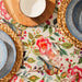 Carmel Designer Birdsong Bloom Tablecloth Natural-Tablecloths