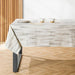 Carmel Designs Tablecloth Brush Stroke - Ash Grey-Tablecloths