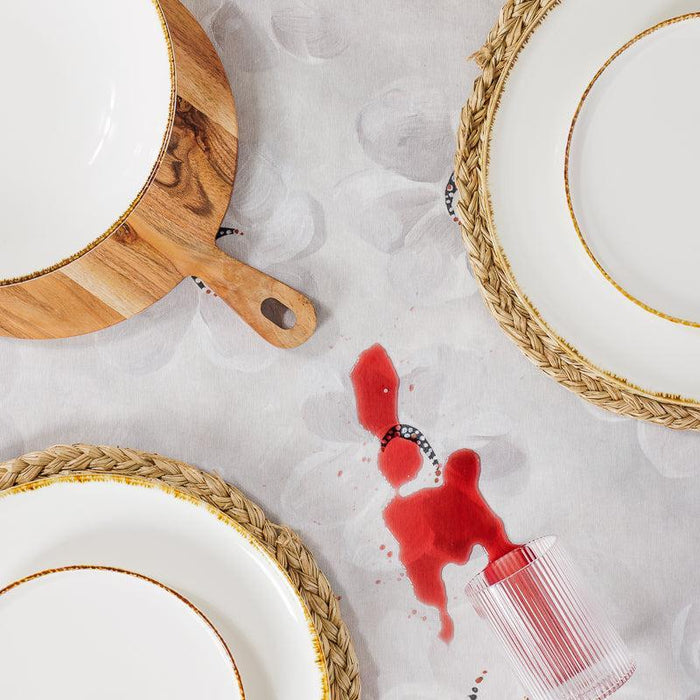 Carmel Designs Tablecloth Daisy Dove Grey-Tablecloth