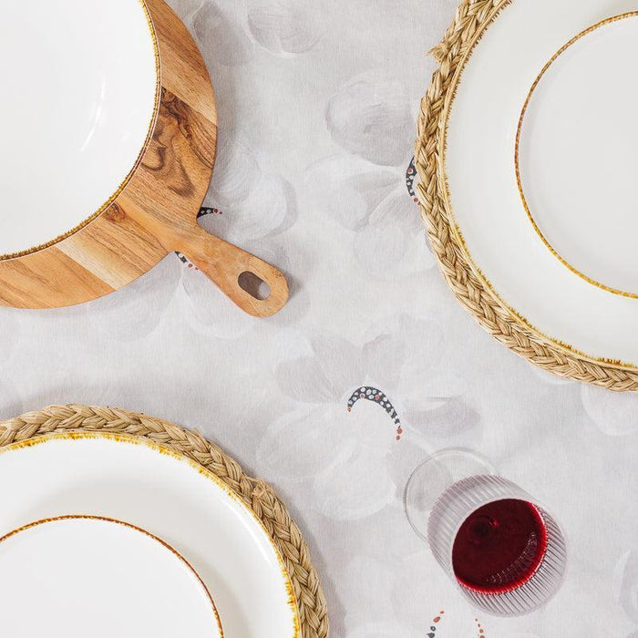 Carmel Designs Tablecloth Daisy Dove Grey-Tablecloth