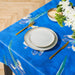 Carmel Designs Tablecloth Irises - Azure Blue-Tablecloths