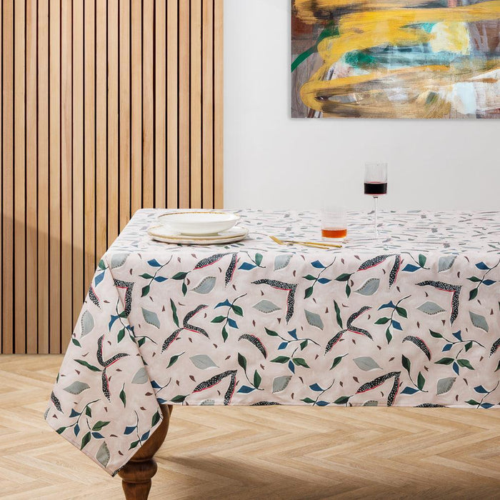 Carmel Designs Tablecloth Abstract Leaves Nude-Tablecloths
