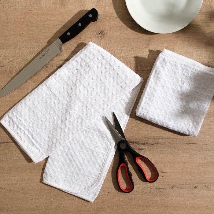 Caterer's Choice Cream Textured Weave Dishcloths-DISHCLOTH