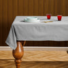 Chambray Cotton Tablecloth Light Grey