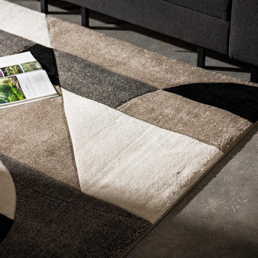 Chantilly Woven Carpet Black Melange-Carpets/Rugs