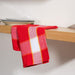 Checks Deluxe Dishcloth - Red Pair-DISHCLOTH