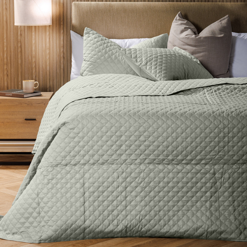 Clay Whisper Soft Premium Cotton Quilt Aquifer-Quilts & Comforters