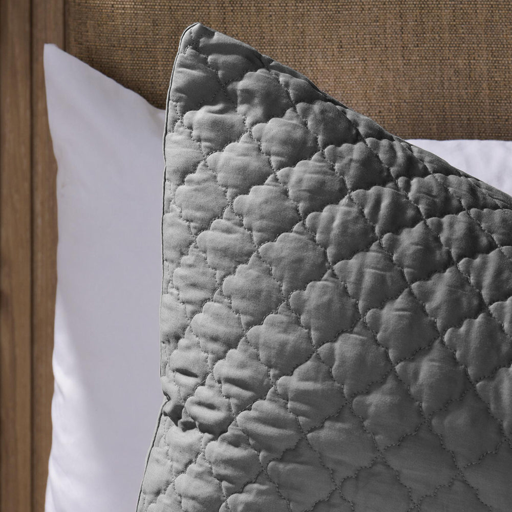 Clay Whisper Soft Premium Cotton Quilt Mid Grey-Quilts & Comforters