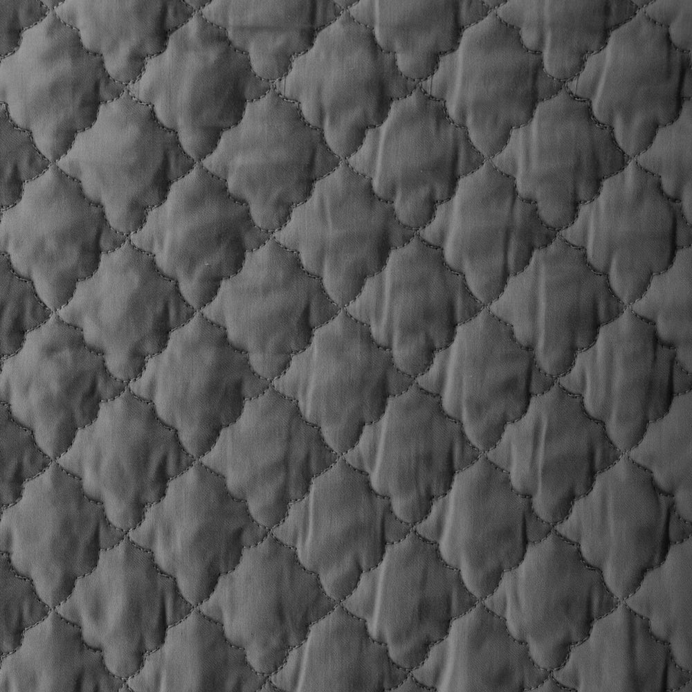 Clay Whisper Soft Premium Cotton Quilt Mid Grey-Quilts & Comforters