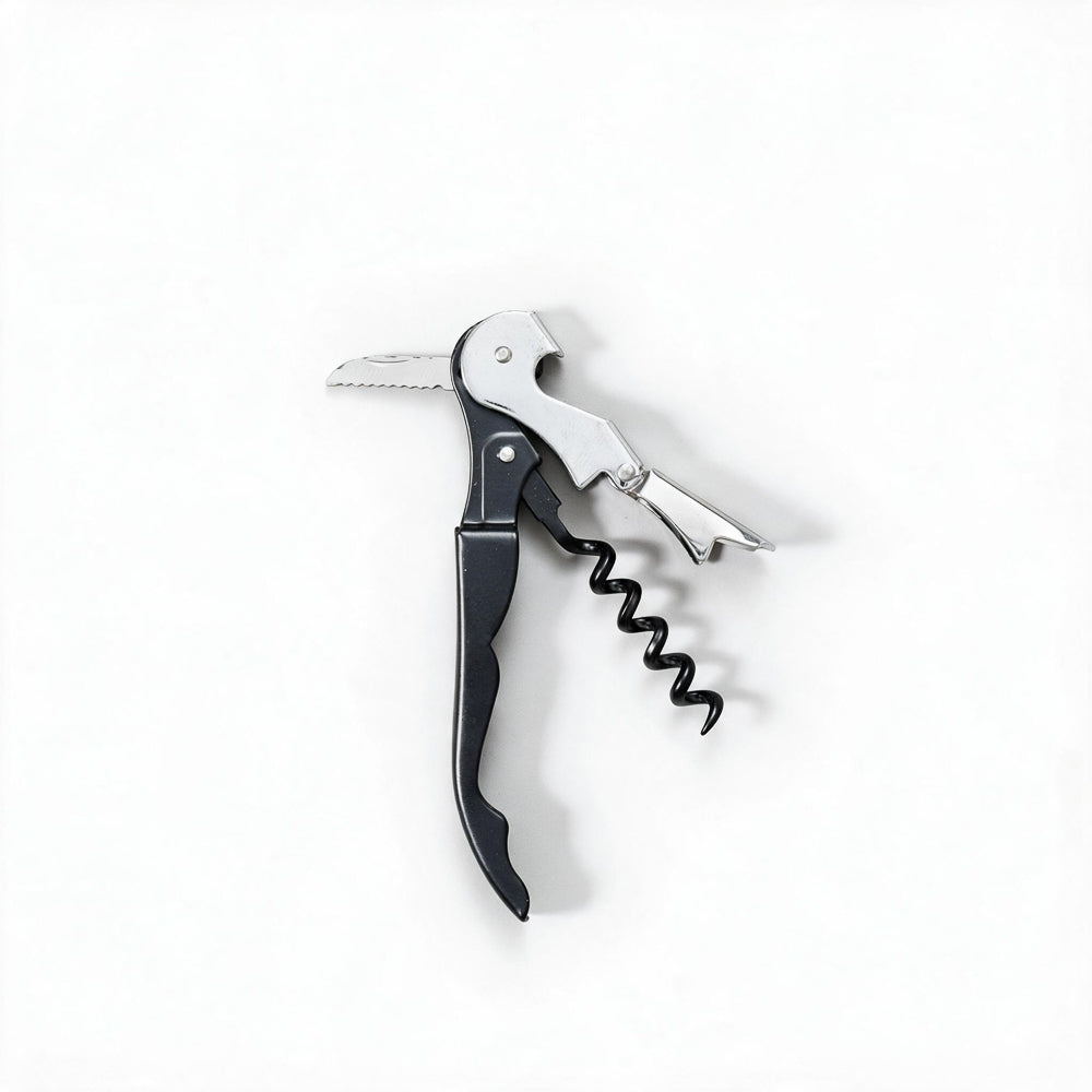 Corkscrew Black and Chrome-Bar Accessories