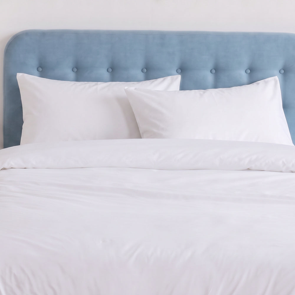 Cotton Bay 400 Thread Count Sateen Pillowcase Standard White-Pillowcases