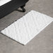 Cotton Bay Jacquard Anti-Slip Bath Mat - White-Bath Mat