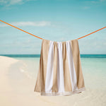 Cotton Bay Miami Cabana Beach Towel Sandy Stripe