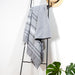 Cotton Bay Multi Stripe Backed Fouta - Dark Grey