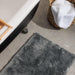 Cotton Bay Non-Slip Silky Bath Mat - Gun Metal Grey-Bath Mat