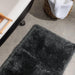 Cotton Bay Non-Slip Silky Mat - Jet Black-Bath Mat