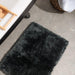 Cotton Bay Non-Slip Silky Mat - Jet Black-Bath Mat