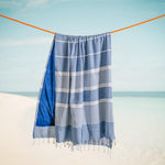 Cotton Bay Solid Fouta Basic Stripe Light Blue