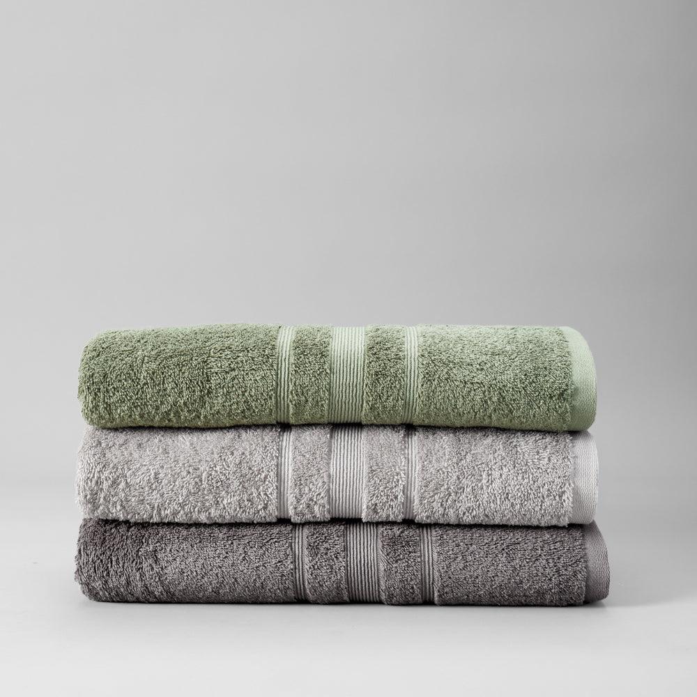 Cotton Bay Supreme Hand Towel Mid Grey-Towels