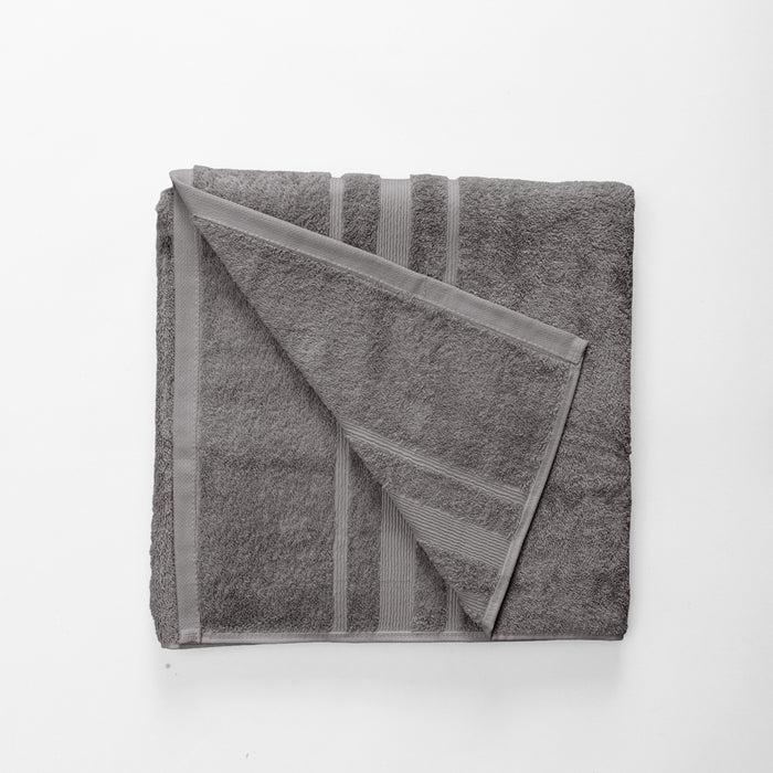 Cotton Bay Supreme Bath Towel Mid Grey-Towels