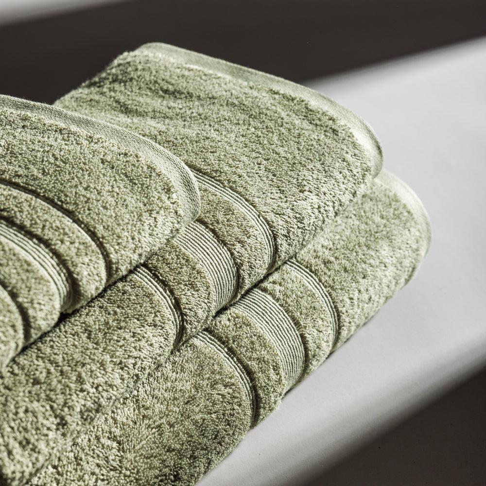 Cotton Bay Supreme Hand Towel Moss Green-Towels