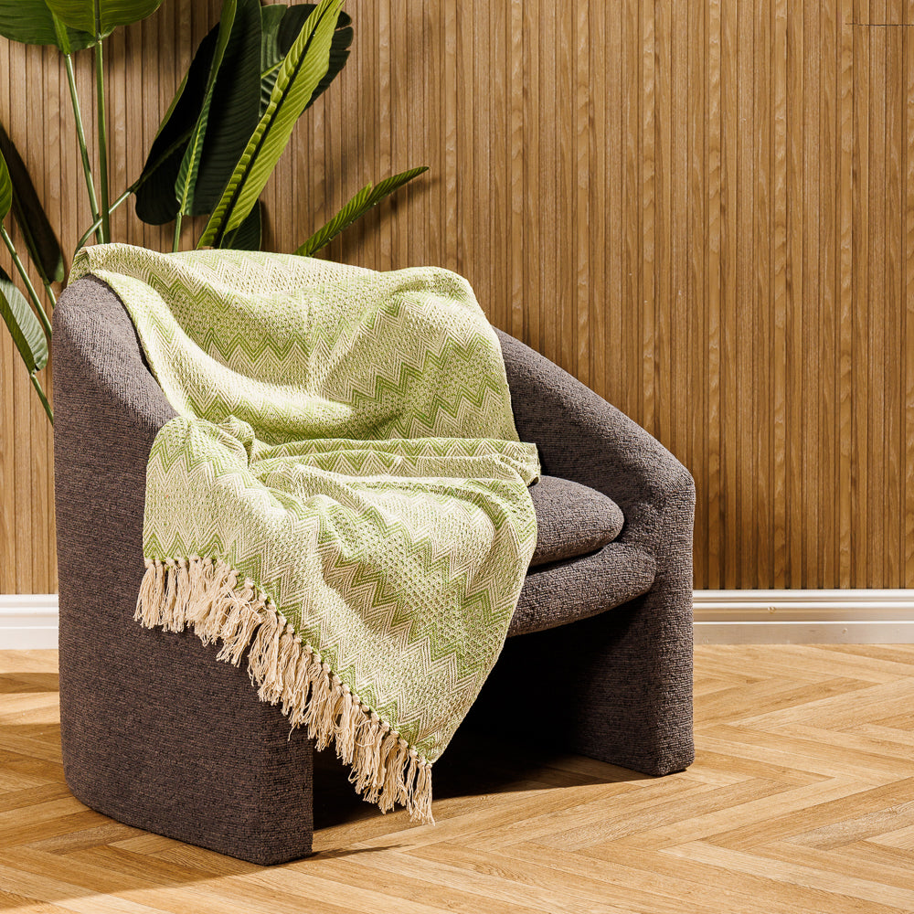 Cotton Bay Throw Alpine Wave Green-Throws