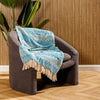 Cotton Bay Throw Alpine Wave Turquoise