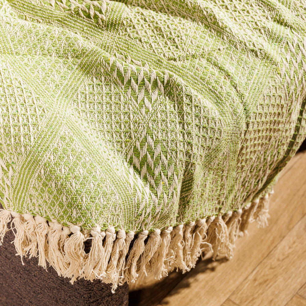 Cotton Bay Throw Arden Green-Throws