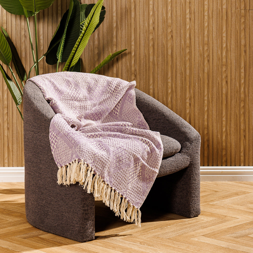 Cotton Bay Throw Arden Lilac-Throws