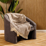 Cotton Bay Throw Arden Stone Grey