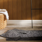 Cotton Bay Tufted Bathroom Mat Dark Grey 2 Piece