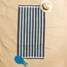 Cotton Bay Velour Stripe Beach Towel Calm Seaglass-Beach Towels