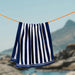 Cotton Bay Velour Stripe Beach Towel Sail Line-Beach Towels