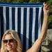 Cotton Bay Velour Stripe Beach Towel Sail Line-Beach Towels