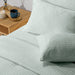 Cotton Club 250 Thread Count Satin Stripe Duvet Cover Set - Duck Egg