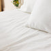Cotton Club 300 Thread Count Washed Cotton Duvet Cover Set White-Duvet Cover Sets