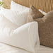 Cotton Club 450 Thread Count Jacquard Wave Duvet Cover Set White-Duvet Cover Sets