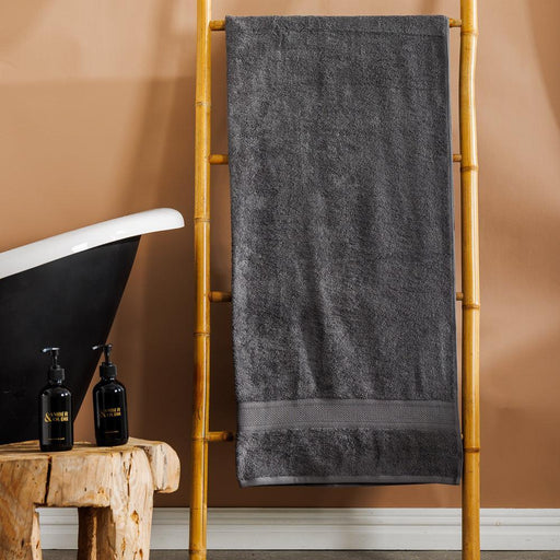 Cotton Club 470gsm Grand XXL Bath Sheet Charcoal-Towels