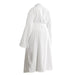 Cotton Club Deluxe Toweling Bathrobe White-Bathrobes