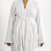 Cotton Club Deluxe Toweling Bathrobe White-Bathrobes