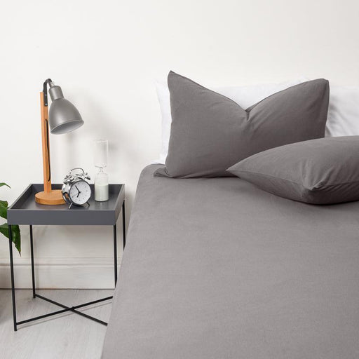 Jersey Knit Fitted Sheet Charcoal