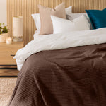 Cotton Club Waffle Blanket Throw Copper
