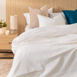 Cotton Club Waffle Blanket Throw White