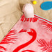Flamingos Velour Beach Towel-Beach Towels