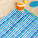 Cotton Collection Tide Lines Velour Beach Towel-Beach Towels