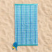 Cotton Collection Tide Lines Velour Beach Towel-Beach Towels