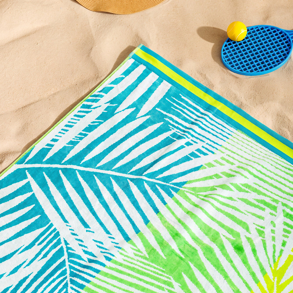 Cotton Collection Velour Jungle Fever Beach Towel-Beach Towels