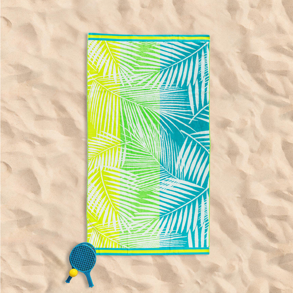 Cotton Collection Velour Jungle Fever Beach Towel-Beach Towels